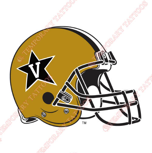 Vanderbilt Commodores Customize Temporary Tattoos Stickers NO.6802